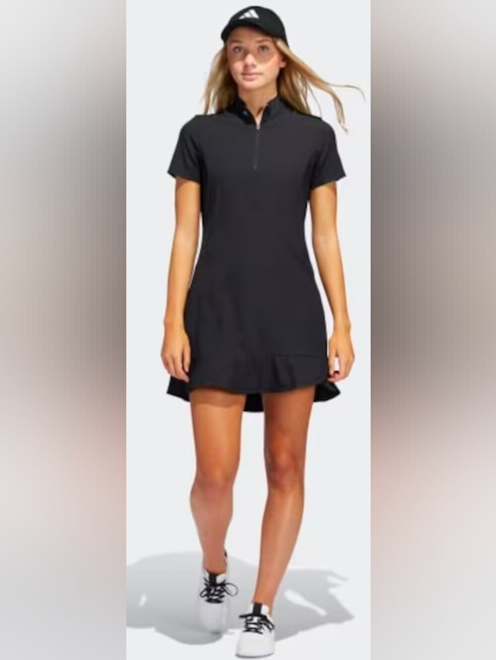 adidas Black High-Low Athletic Dress